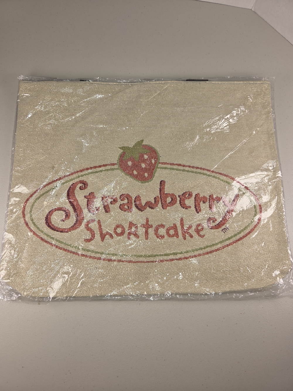 Strawberry Shortcake Beige Tote with Logo